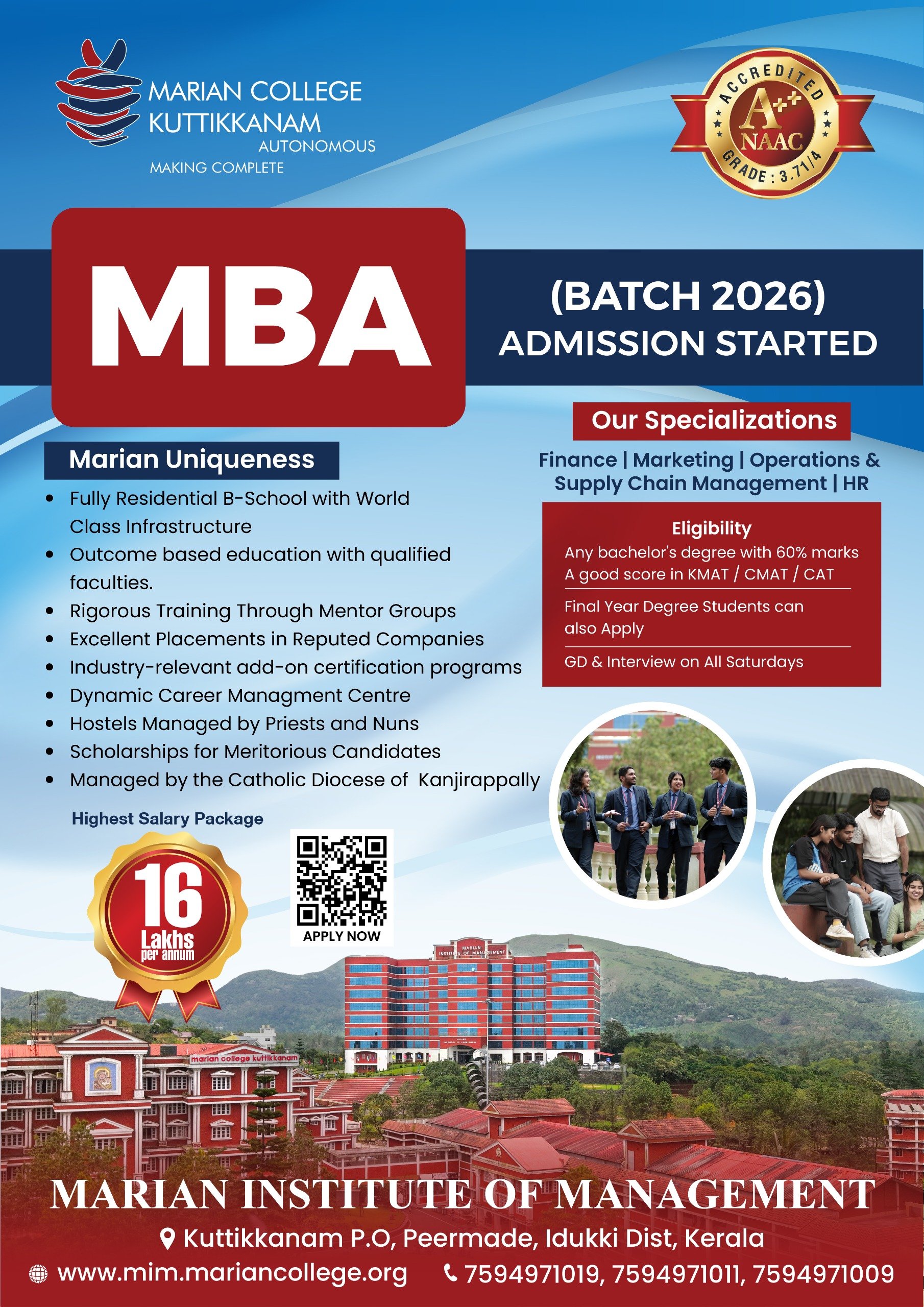 MBA Admission for the batch 2026-2028 started&nbsp;
Apply Now