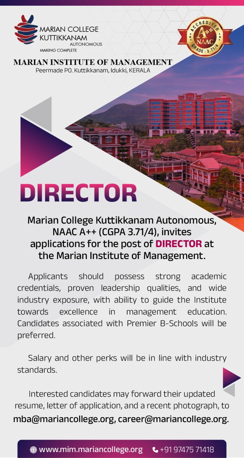 We are hiring director